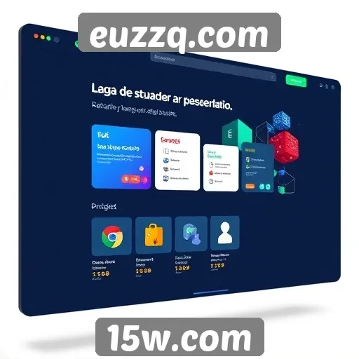 Explorando a interface do usuário de euzzq.com